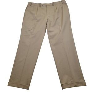 Lauren Ralph Lauren Pleated 100% Wool Dress Pants Mens 38x30 Khaki Total Comfort